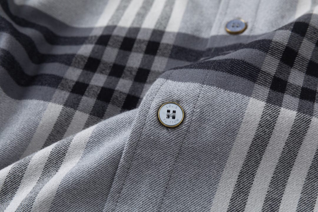 Louis Vuitton  Long-sleeved shirt in cotton flannel for men