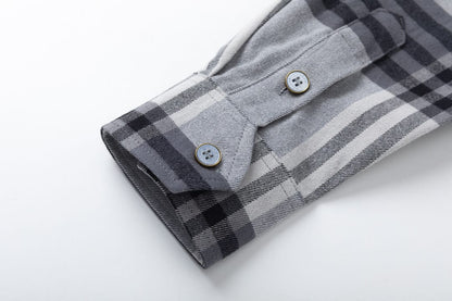 Louis Vuitton  Long-sleeved shirt in cotton flannel for men