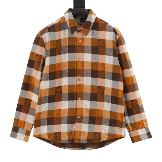 Louis Vuitton  Flannel Shirt with Buttons and Long Sleeves for men