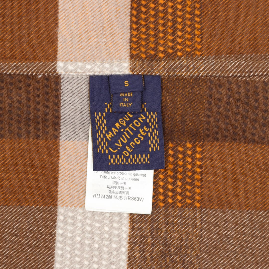 Louis Vuitton  Flannel Shirt with Buttons and Long Sleeves for men