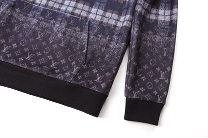 Louis Vuitton  Monogram Faded Plaid Hoodie for men