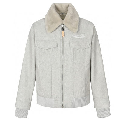 Louis Vuitton  Wool Blouson With Shearling Collar for men