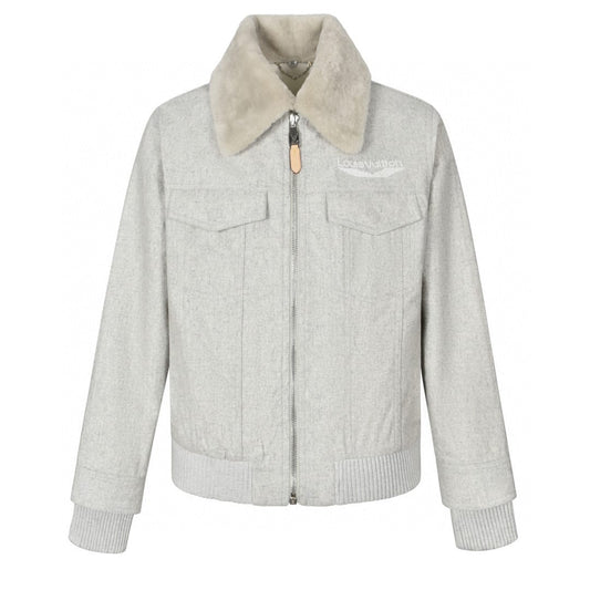 Louis Vuitton  Wool Blouson With Shearling Collar for men
