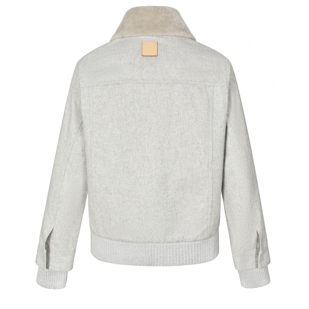 Louis Vuitton  Wool Blouson With Shearling Collar for men