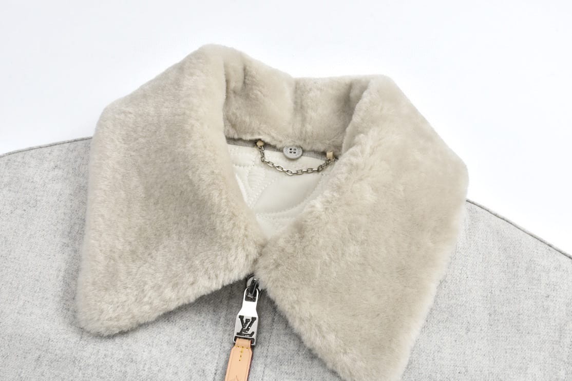 Louis Vuitton  Wool Blouson With Shearling Collar for men