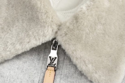 Louis Vuitton  Wool Blouson With Shearling Collar for men