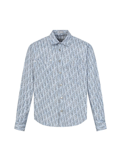 Dior Overshirt Oblique Kasuri Cotton Denim for men