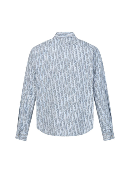 Dior Overshirt Oblique Kasuri Cotton Denim for men