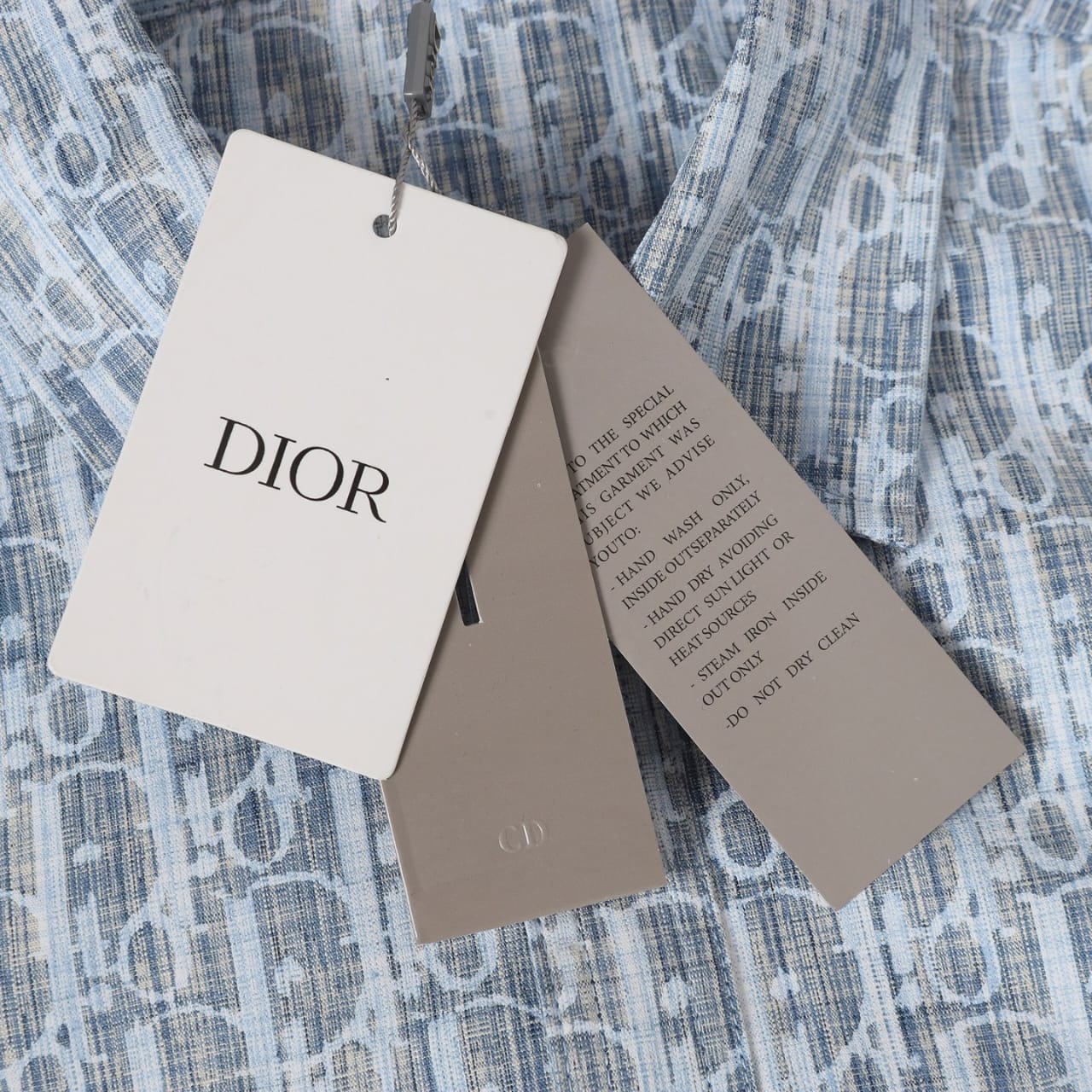 Dior Overshirt Oblique Kasuri Cotton Denim for men