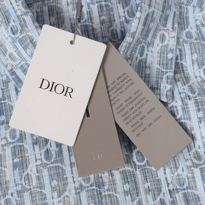 Dior Overshirt Oblique Kasuri Cotton Denim for men