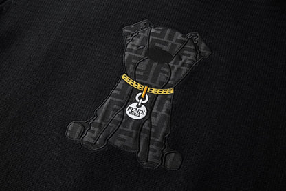 Fendi  Sweater Black wool pullover for men