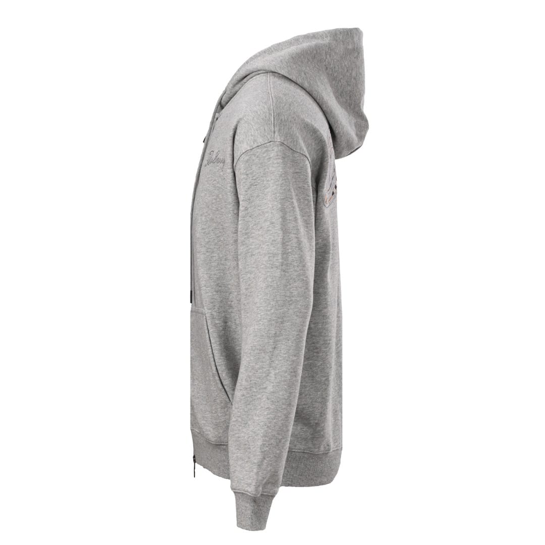 Burberry  Check Cursive Logo Cotton Zip Hoodie for men