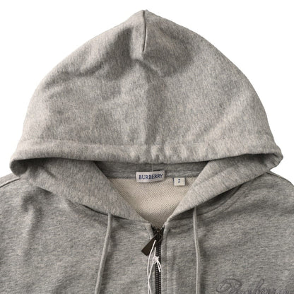 Burberry  Check Cursive Logo Cotton Zip Hoodie for men