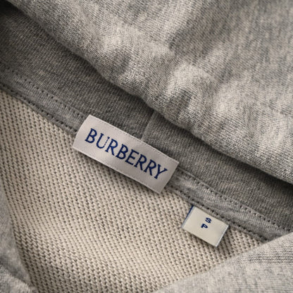 Burberry  Check Cursive Logo Cotton Zip Hoodie for men