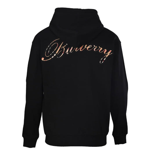 Burberry  Check Cursive Logo Cotton Zip Hoodie for men