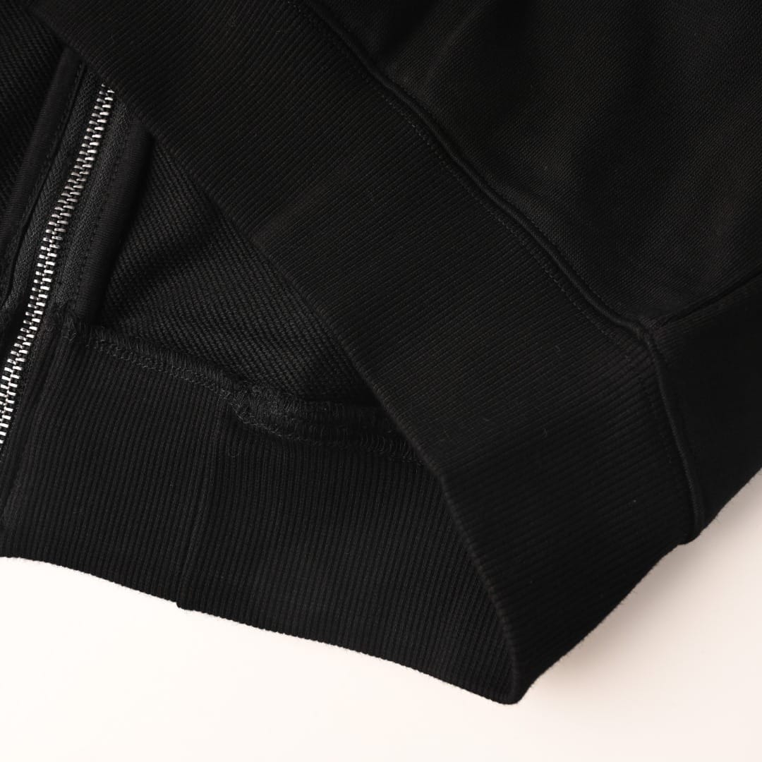 Burberry  Check Cursive Logo Cotton Zip Hoodie for men