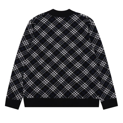 Burberry  Check Wool Blend Bomber Jacket for men