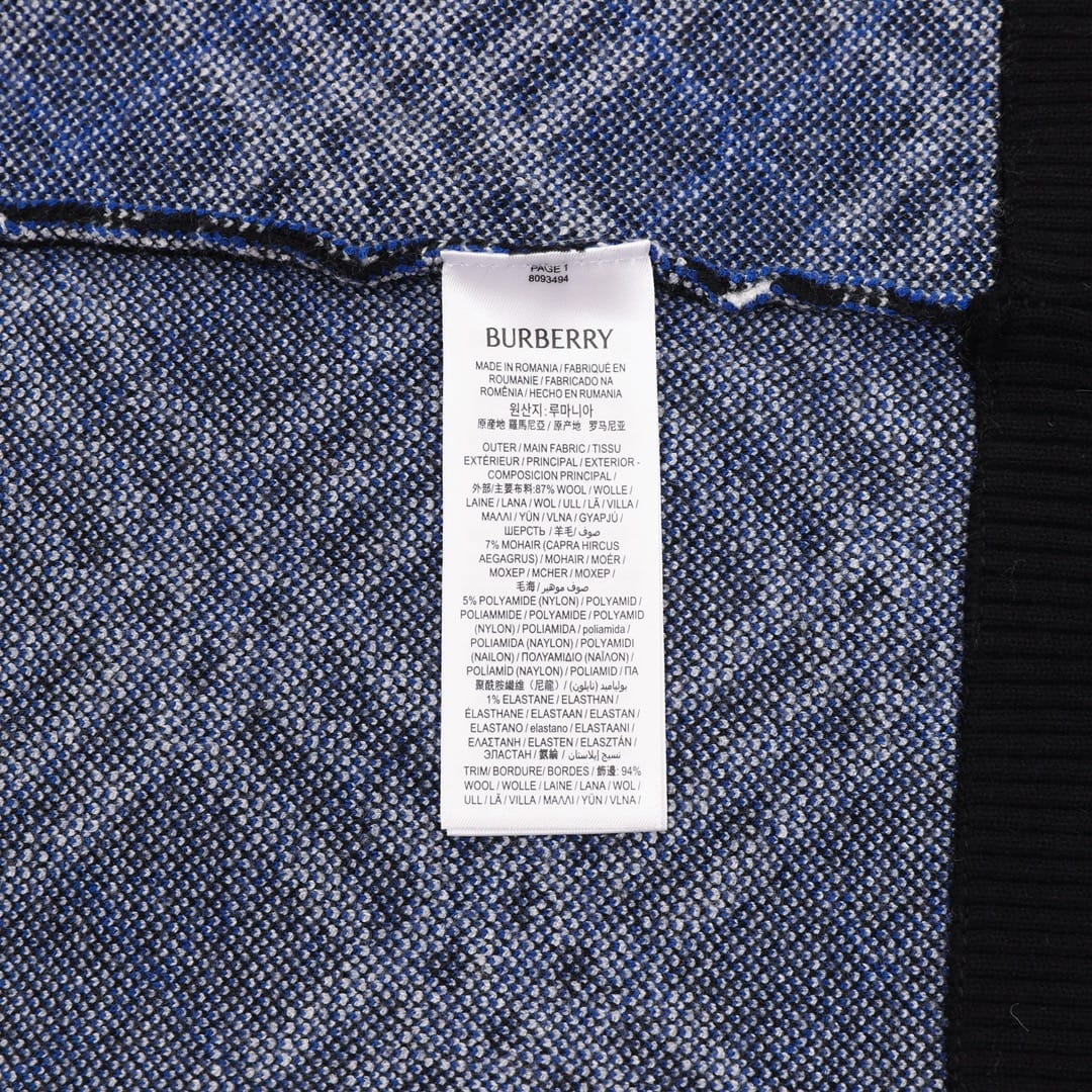 Burberry  Check Wool Blend Bomber Jacket for men