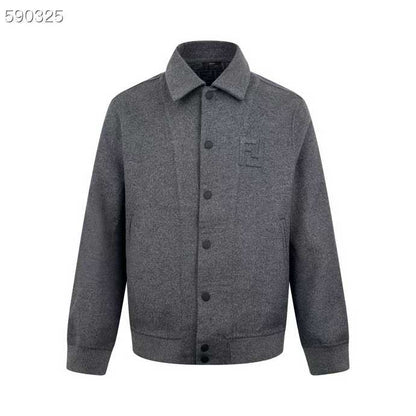 Fendi  Double wool jacket with FF detail for men