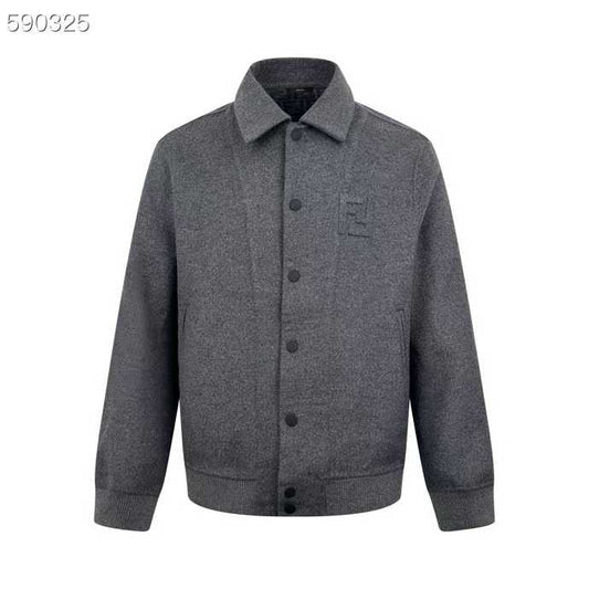 Fendi  Double wool jacket with FF detail for men