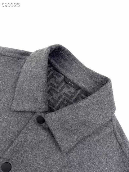 Fendi  Double wool jacket with FF detail for men
