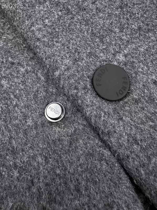 Fendi  Double wool jacket with FF detail for men