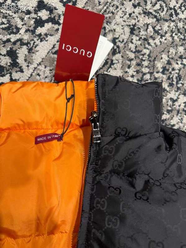 Gucci  Reversible GG nylon zip jacket for men