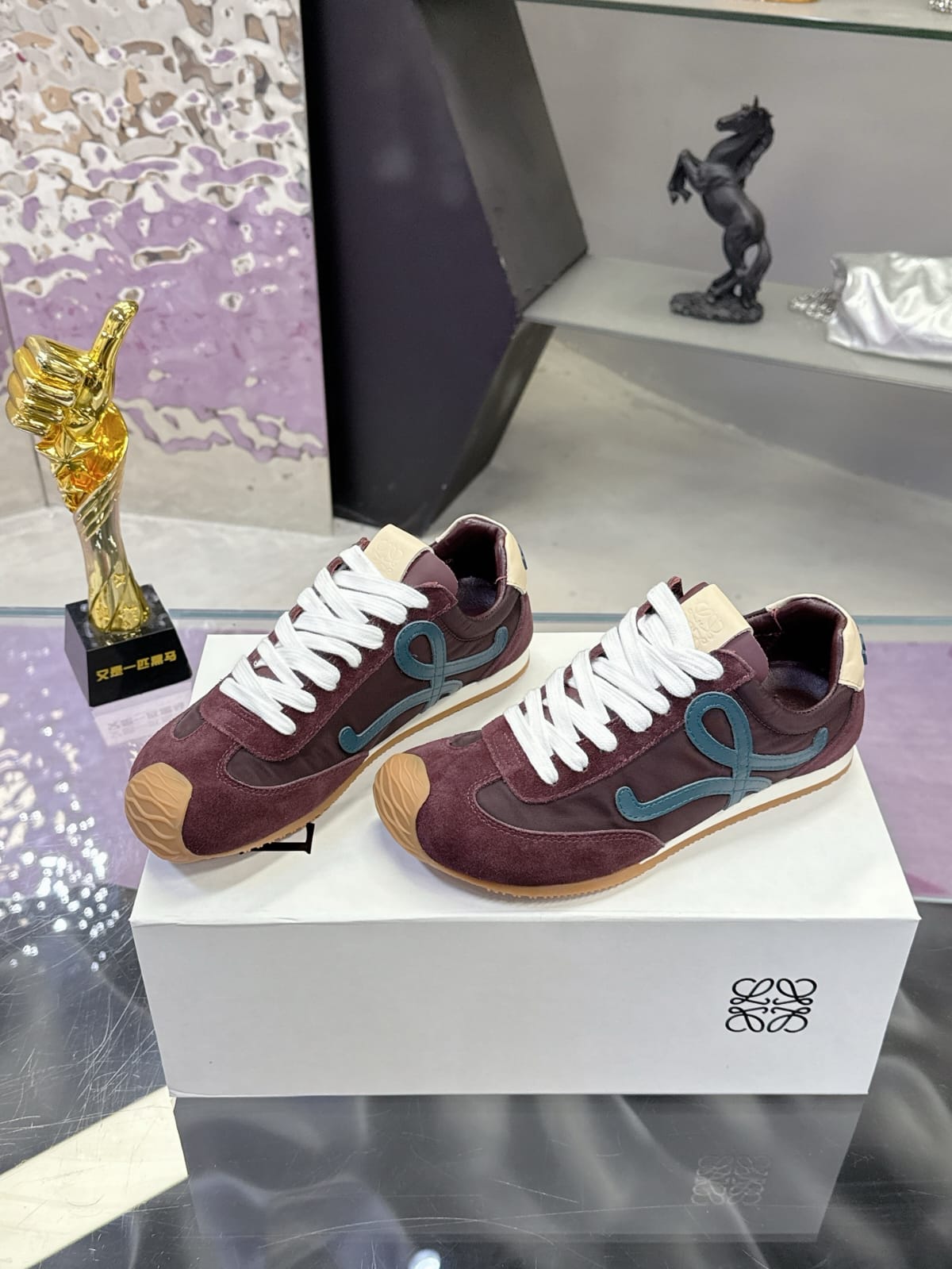 Loewe Ballet Runner 2.0 in nylon and calfskin for women