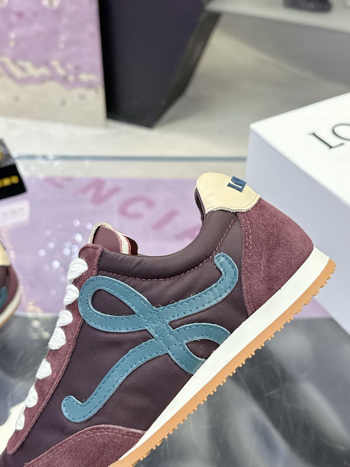 Loewe Ballet Runner 2.0 in nylon and calfskin for women