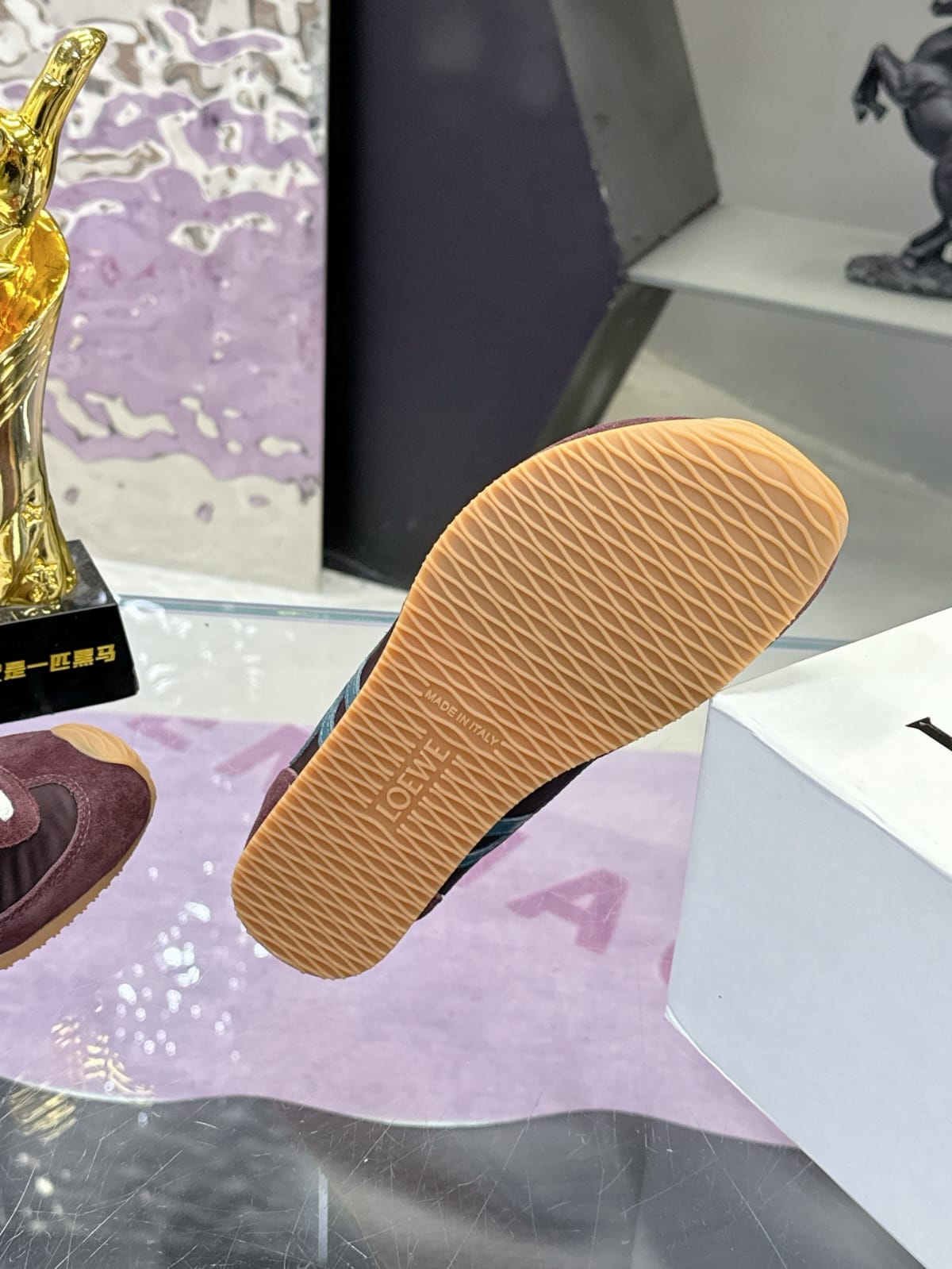 Loewe Ballet Runner 2.0 in nylon and calfskin for women