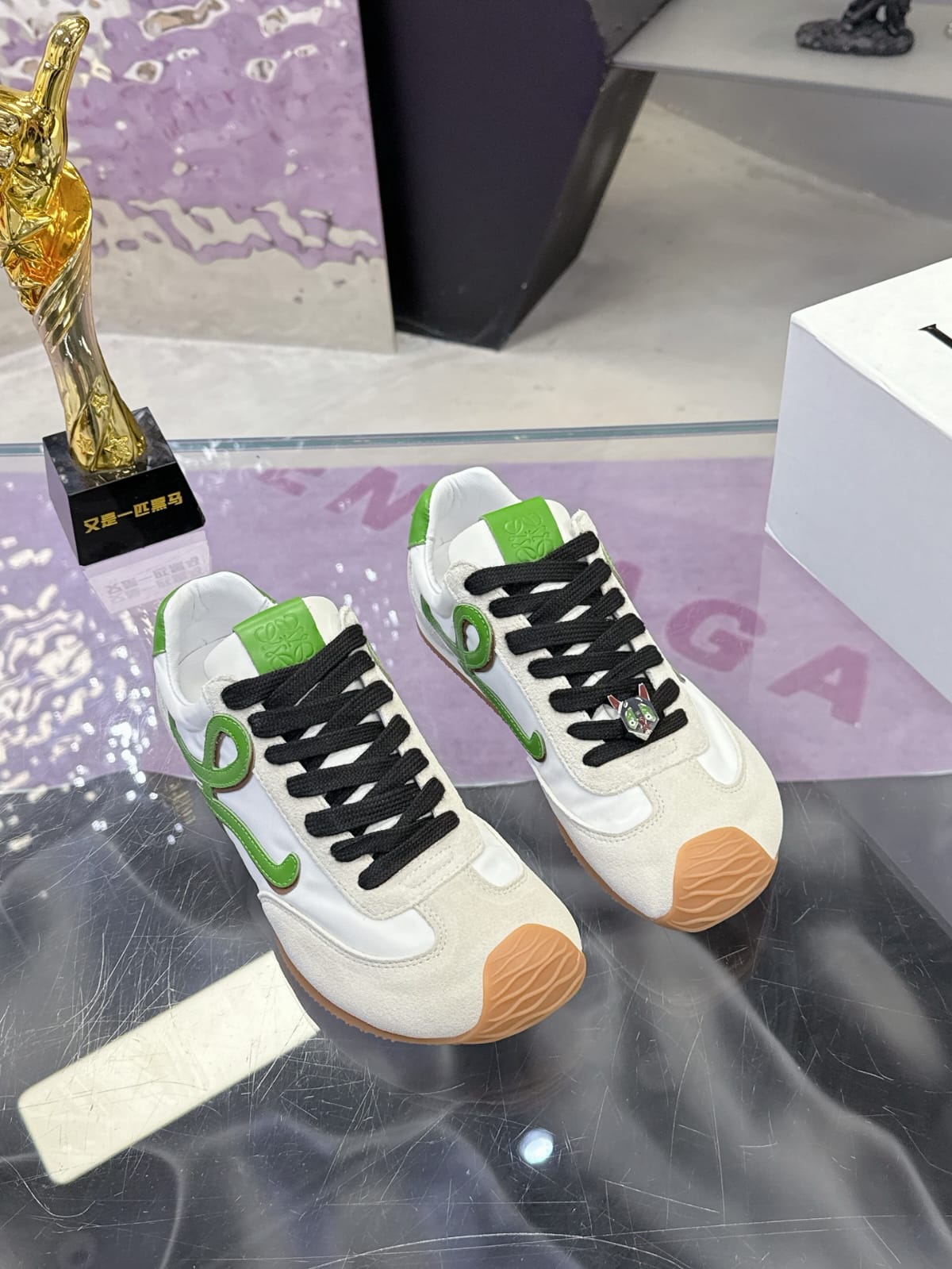 Loewe Ballet Runner 2.0 in nylon and calfskin for women