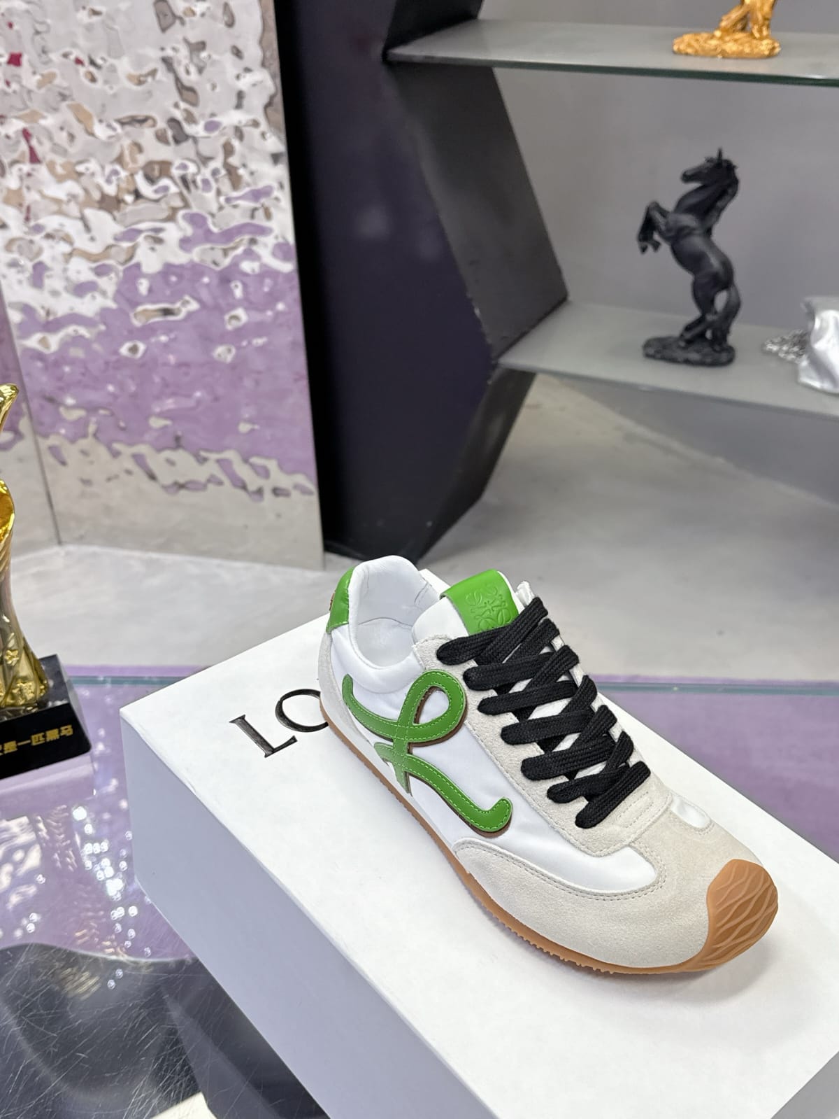 Loewe Ballet Runner 2.0 in nylon and calfskin for women