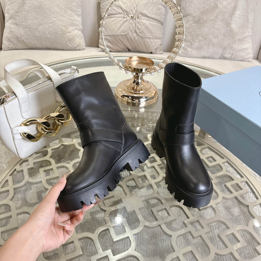 Prada  Leather booties for women