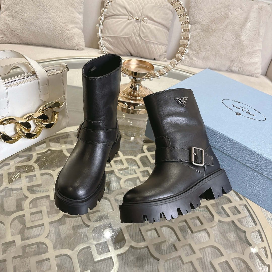 Prada  Leather booties for women