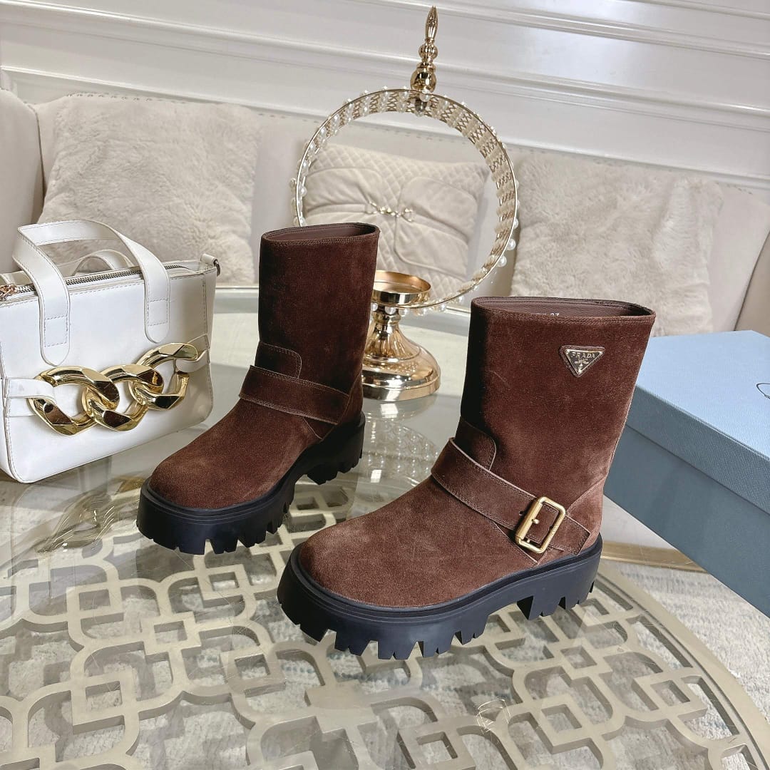 Prada  Leather booties for women