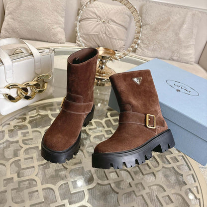 Prada  Leather booties for women