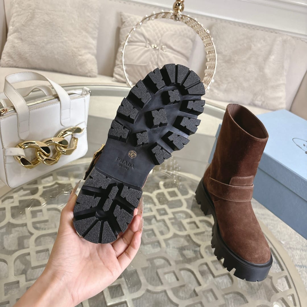 Prada  Leather booties for women