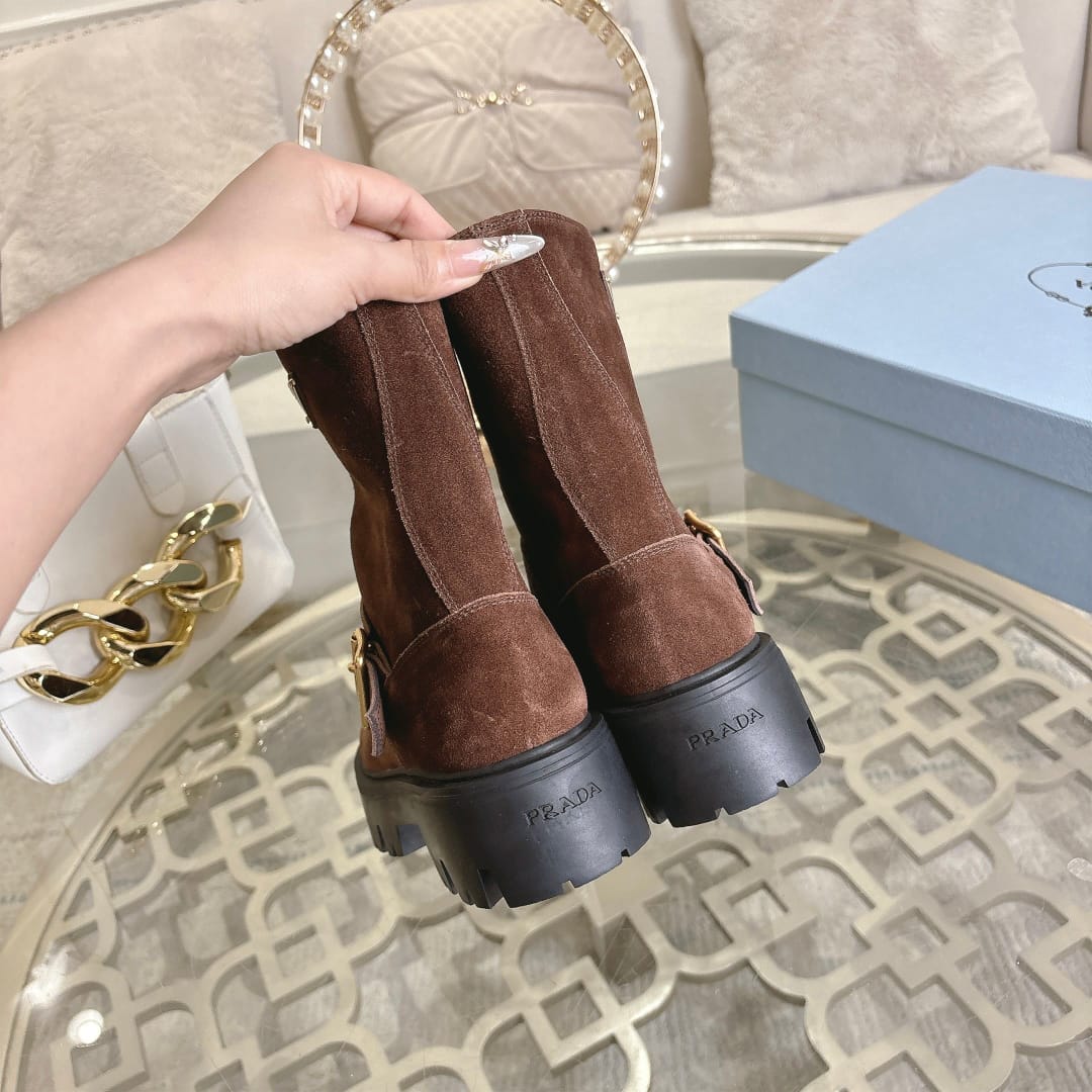 Prada  Leather booties for women