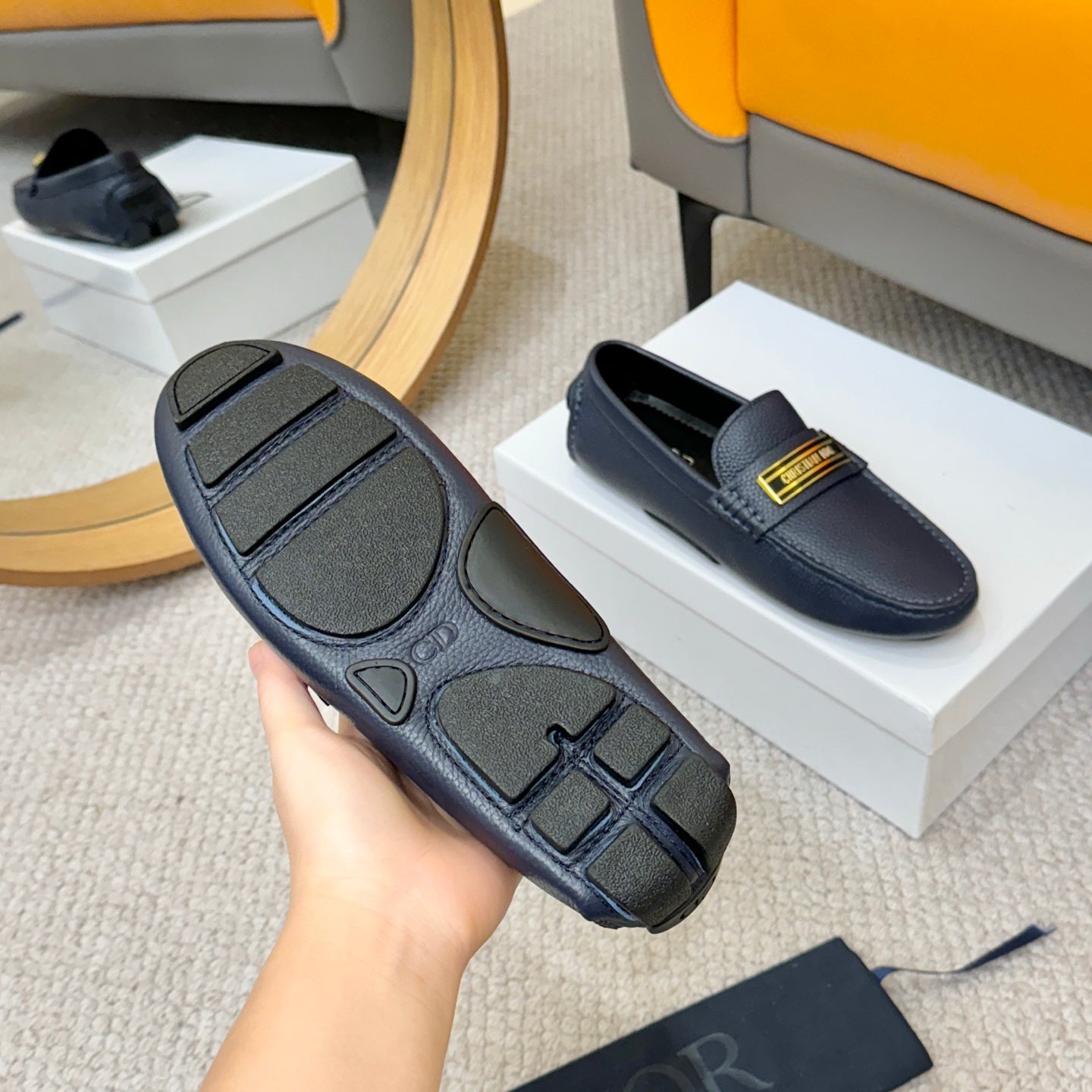 Dior Granville Loafer Dark Blue MEN