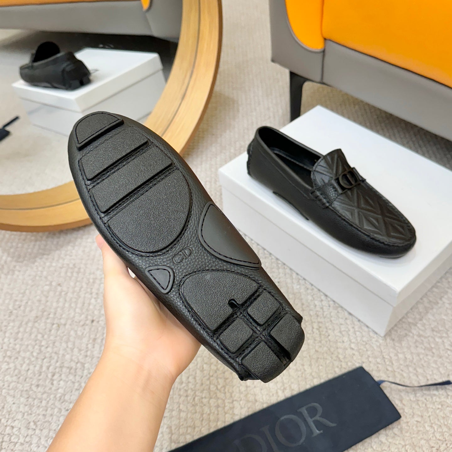 Dior Granville Loafer Black for  MEN