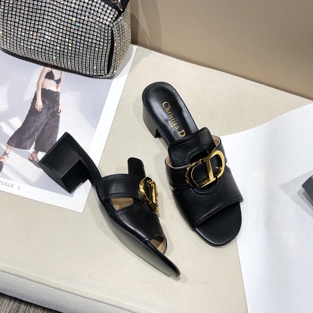 Dior Montaigne sandals Black for women