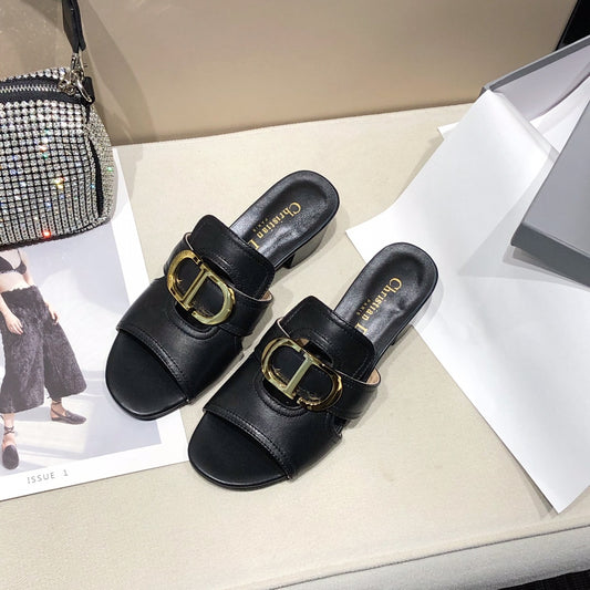 Dior Montaigne sandals Black for women