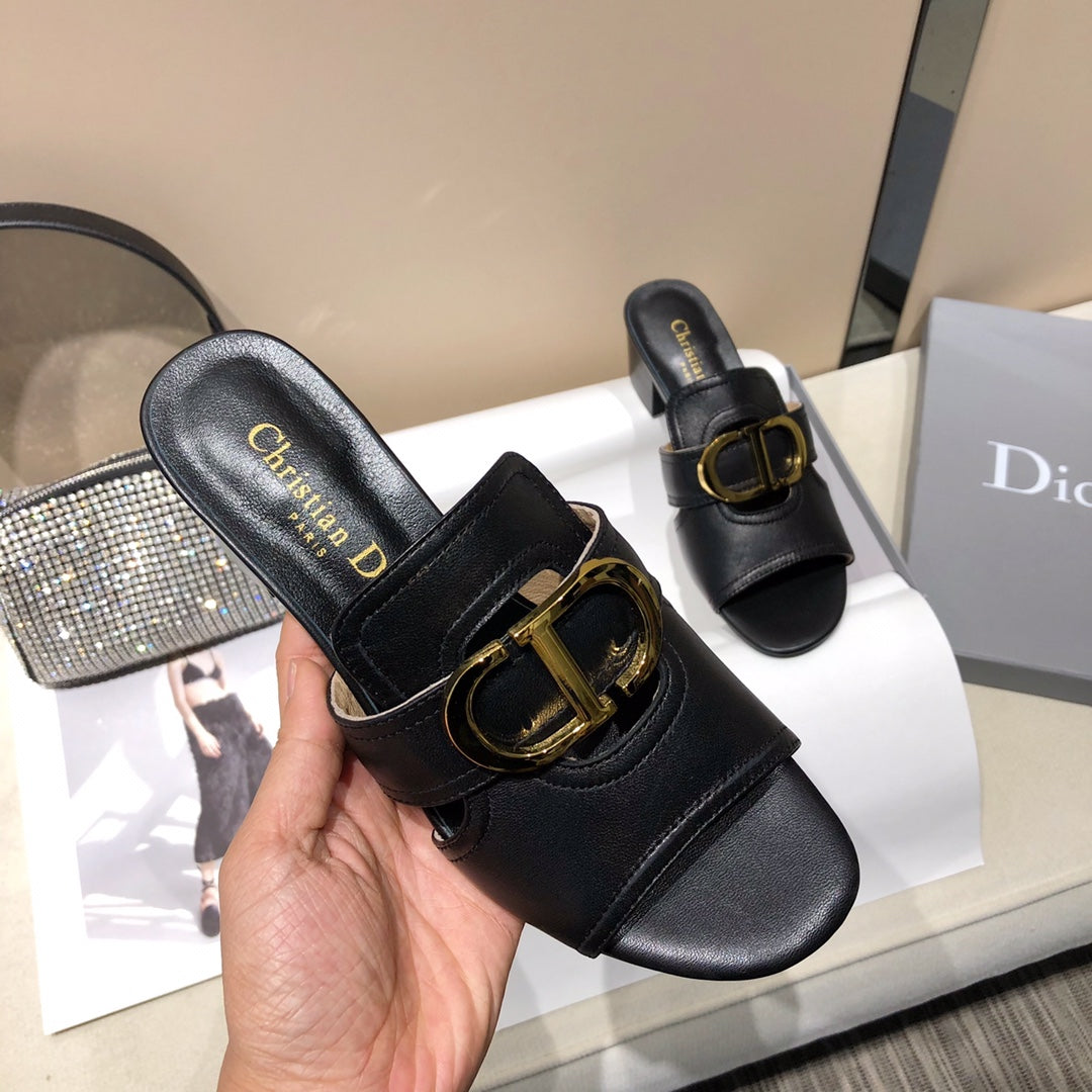 Dior Montaigne sandals Black for women