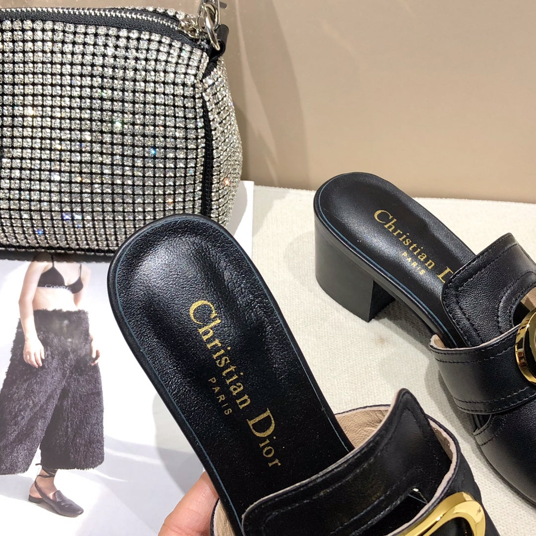Dior Montaigne sandals Black for women