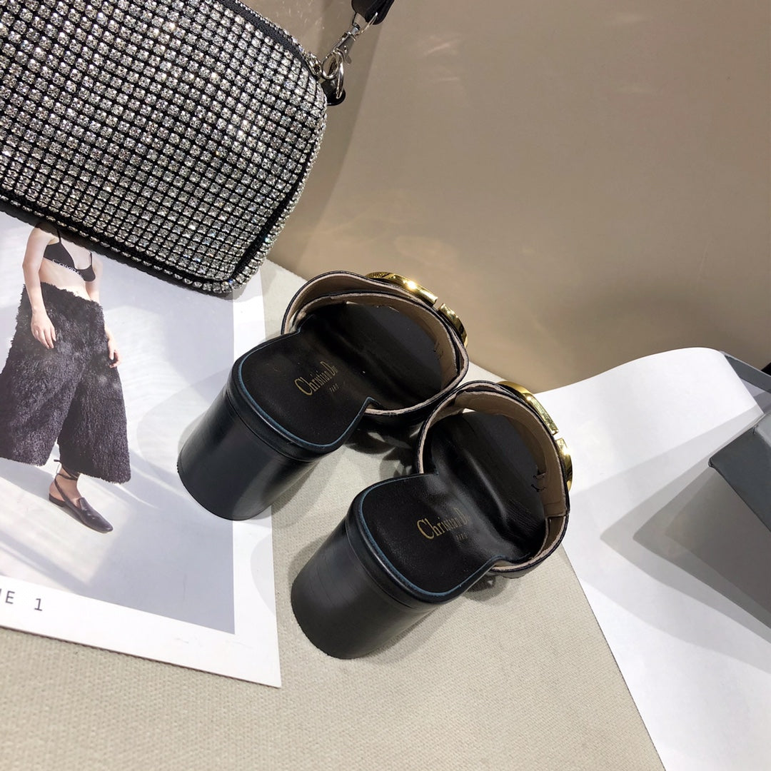 Dior Montaigne sandals Black for women