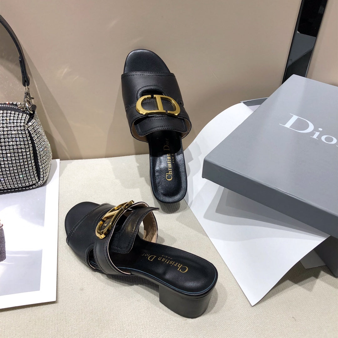 Dior Montaigne sandals Black for women