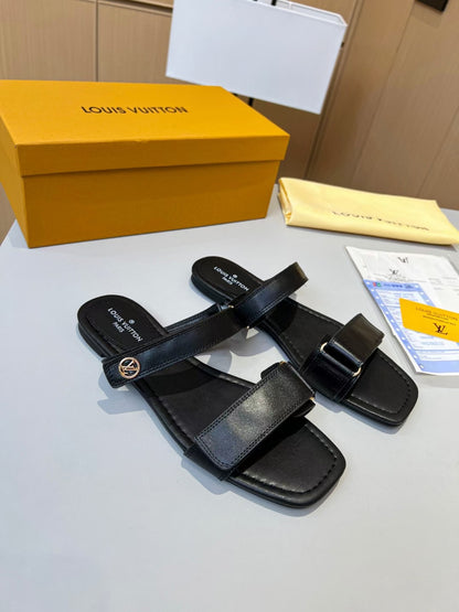 Louis Vuitton Lambskin Slides for women