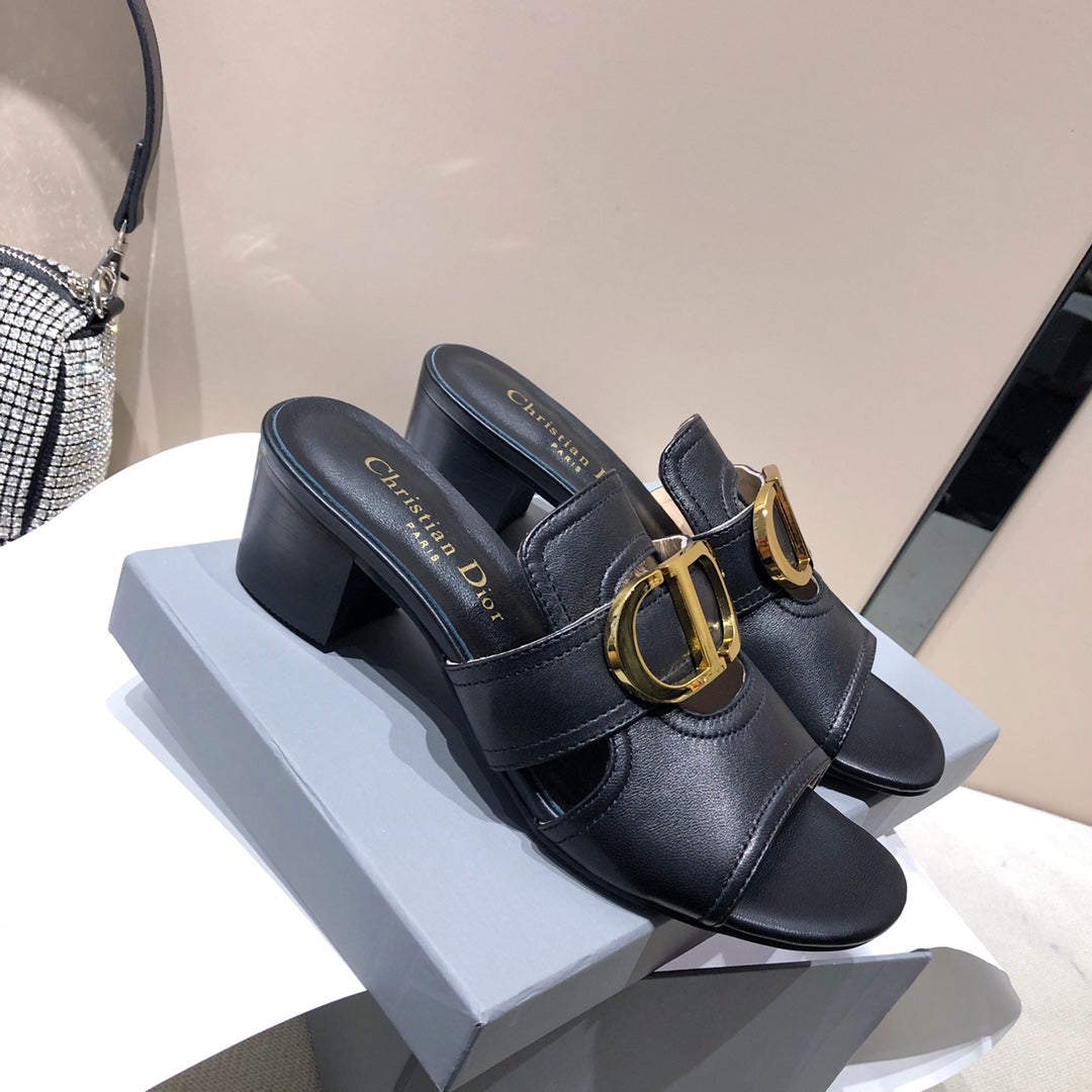 Dior Montaigne sandals Black for women